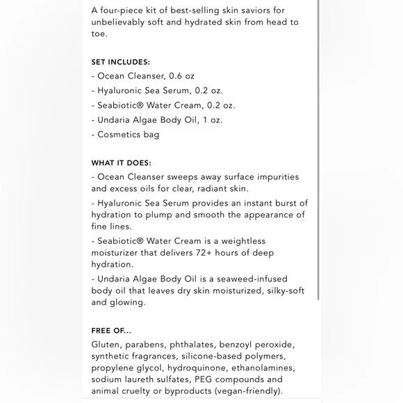 OSEA White Skincare Cleanser & Exfoliant Set - Picture 5 of 5